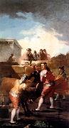 Francisco de goya y Lucientes Fight with a Young Bull painting